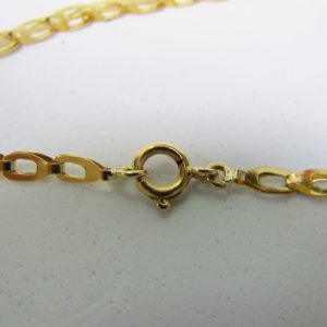 Conjunto de Cadena y Colgante integrado en oro de 18k con ágata crisoprasa. 10,63 gr.