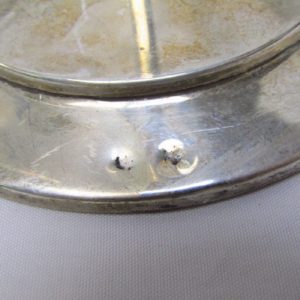 Conjunto de tres candeleros en Plata de Ley, España, siglo XX.