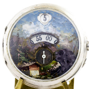 Fabricante Suizo - Horas y Minutos Saltantes - Reloj de bolsillo para Hombre. Ca. 1890.