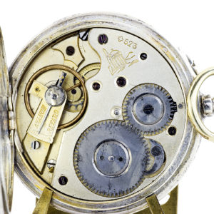 Fabricante Suizo - Horas y Minutos Saltantes - Reloj de bolsillo para Hombre. Ca. 1890.