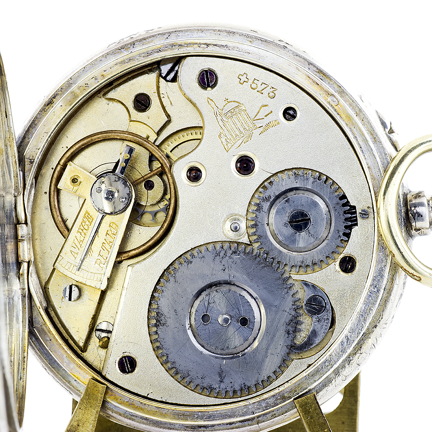 Fabricante Suizo - Horas y Minutos Saltantes - Reloj de bolsillo para Hombre. Ca. 1890. Fabricante Suizo - Horas y Minutos Saltantes - Reloj de bolsillo para Hombre. Ca. 1890.