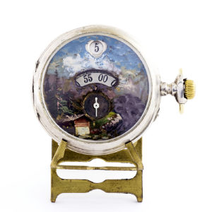 Fabricante Suizo - Horas y Minutos Saltantes - Reloj de bolsillo para Hombre. Ca. 1890.
