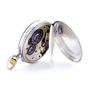 Fabricante Suizo - Horas y Minutos Saltantes - Reloj de bolsillo para Hombre. Ca. 1890.