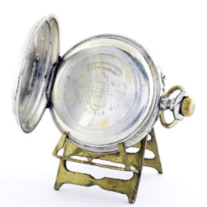 Fabricante Suizo - Horas y Minutos Saltantes - Reloj de bolsillo para Hombre. Ca. 1890.