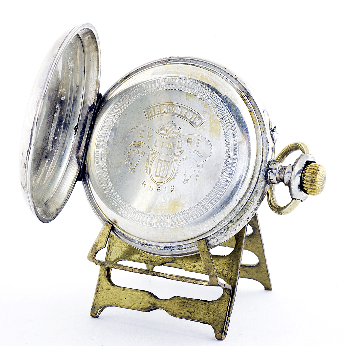 Fabricante Suizo - Horas y Minutos Saltantes - Reloj de bolsillo para Hombre. Ca. 1890. Fabricante Suizo - Horas y Minutos Saltantes - Reloj de bolsillo para Hombre. Ca. 1890.