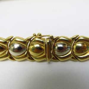 Gargantilla articulada y reversible en Oro Bicolor de 18k. 65,70