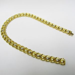 Gargantilla articulada y reversible en Oro Bicolor de 18k. 65,70