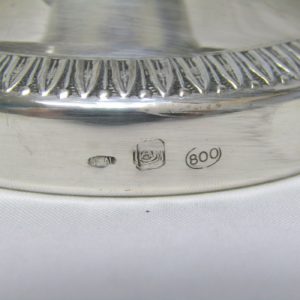 Jarra en plata de Ley, Italia, siglo XX.