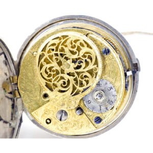 John Delander (Baillie, pág.80). Reloj de Bolsillo para caballero, Vergé Fusee (Catalino), lepine. Londres, 1685.