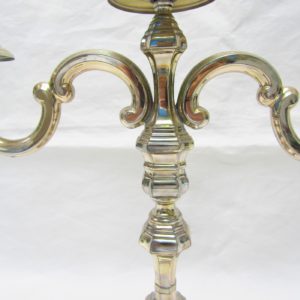 Pedro Durán. Pareja de candelabros de tres luces. España, 20th.