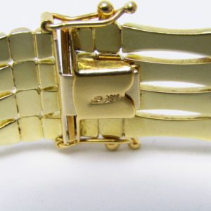 Pulsera Articulada en Oro Amarillo y Blanco de 18k. 27,80 gr.