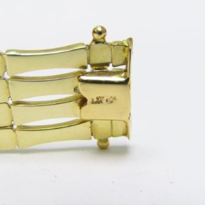 Pulsera Articulada en Oro Amarillo y Blanco de 18k. 27,80 gr.