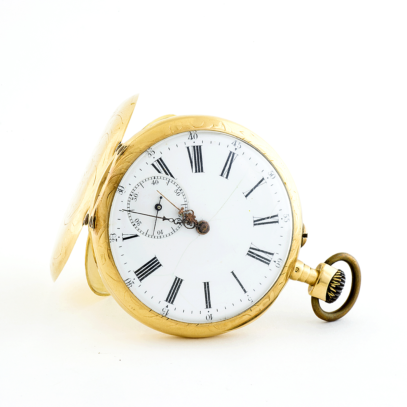 Reloj de bolsillo para caballero, lepine y remontoir. Fabricante Suizo. Fecha ca. 1880