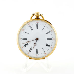 Reloj Suizo de bolsillo para caballero, Lepine. Ca. 1880. Oro 18k.