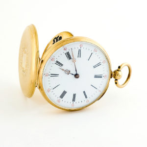 Reloj Suizo de bolsillo para caballero, Lepine. Ca. 1880. Oro 18k.