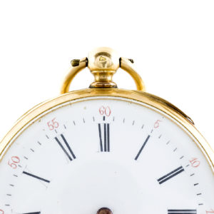 Reloj Suizo de bolsillo para caballero, Lepine. Ca. 1880. Oro 18k.
