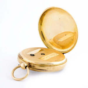 Reloj Suizo de bolsillo para caballero, Lepine. Ca. 1880. Oro 18k.