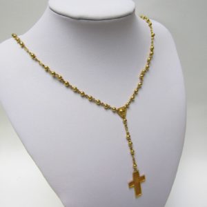Rosario realizado en Oro de 18k. 19,90 gr.