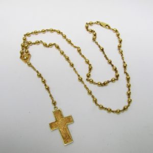Rosario realizado en Oro de 18k. 19,90 gr.