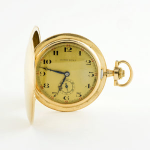 Tavannes Watch Company. Reloj de bolsillo, saboneta y remontoir. Ca. 1915.