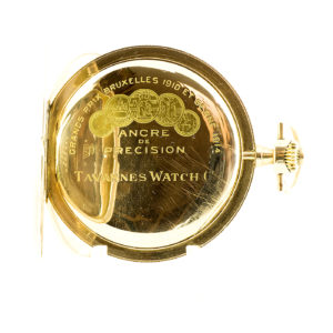 Tavannes Watch Company. Reloj de bolsillo, saboneta y remontoir. Ca. 1915.