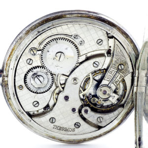 Thermos. Reloj de bolsillo para caballero, saboneta y remontoir. Ca. 1900