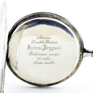 Thermos. Reloj de bolsillo para caballero, saboneta y remontoir. Ca. 1900