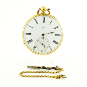 W. Mc Ferran (Manchester). Reloj de bolsillo para caballero, lepine. Ca. 1880. Oro 18k.