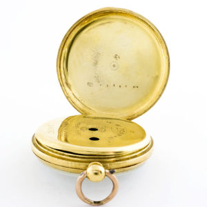 W. Mc Ferran (Manchester). Reloj de bolsillo para caballero, lepine. Ca. 1880. Oro 18k.