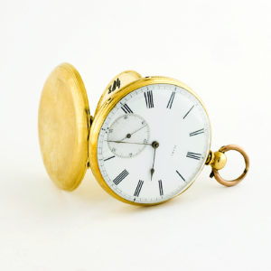 W. Mc Ferran (Manchester). Reloj de bolsillo para caballero, lepine. Ca. 1880. Oro 18k.