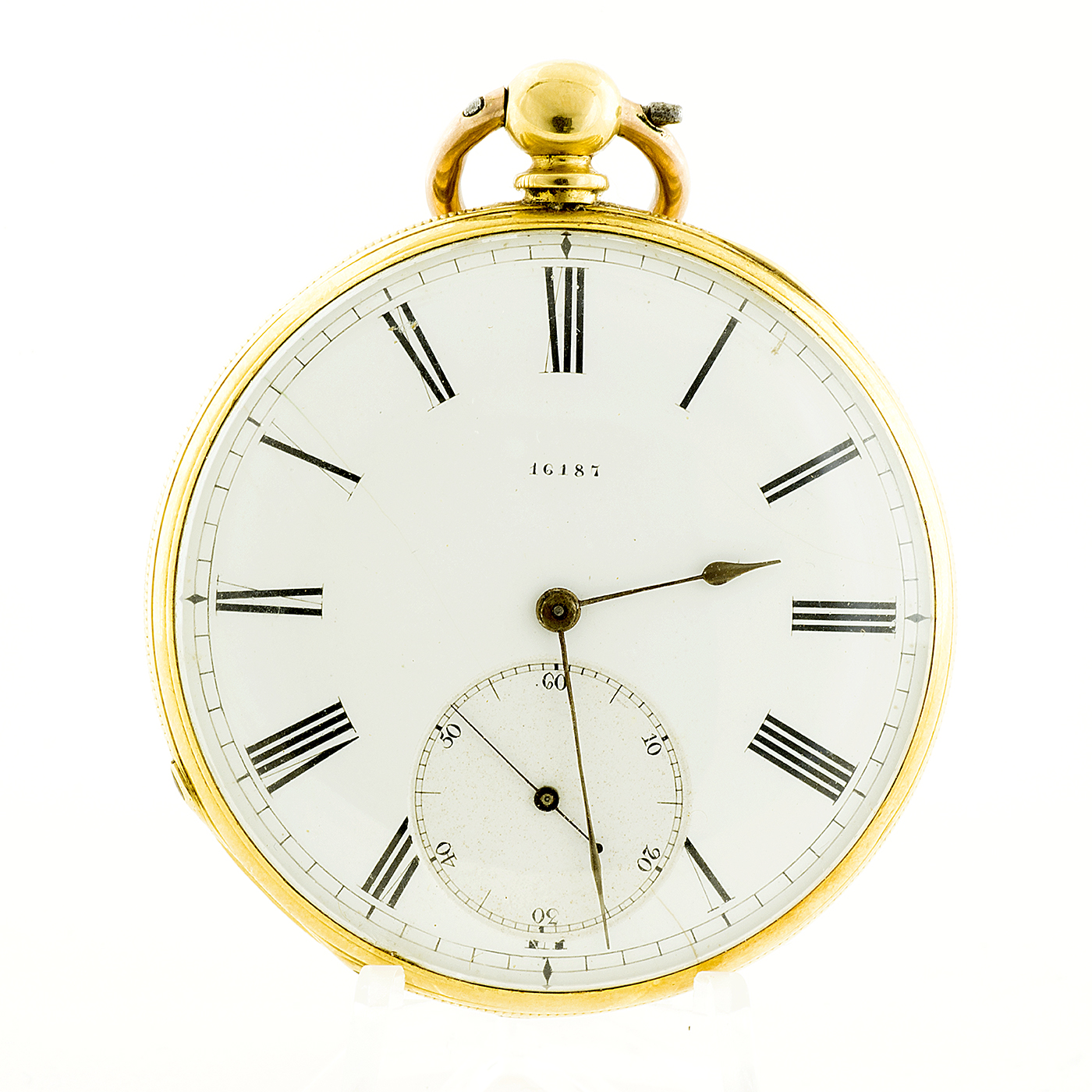 W. Mc Ferran (Manchester). Reloj de bolsillo para caballero, lepine. Ca. 1880. Oro 18k.