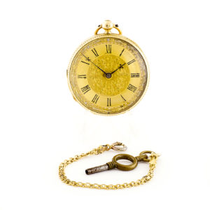 Andrew Aitken Greenoch. Reloj de Bolsillo-Colgar para señora, lepine. Londres, 1876. Oro 18k.