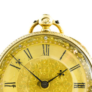 Andrew Aitken Greenoch. Reloj de Bolsillo-Colgar para señora, lepine. Londres, 1876. Oro 18k.