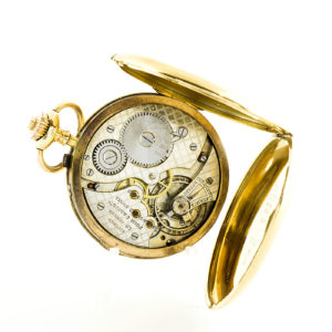 C.Coppel para MZA. Reloj de Bolsillo, saboneta y remontoir. Ca. 1890. Oro 18k.