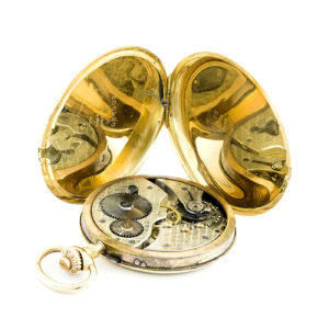 C.Coppel para MZA. Reloj de Bolsillo, saboneta y remontoir. Ca. 1890. Oro 18k.