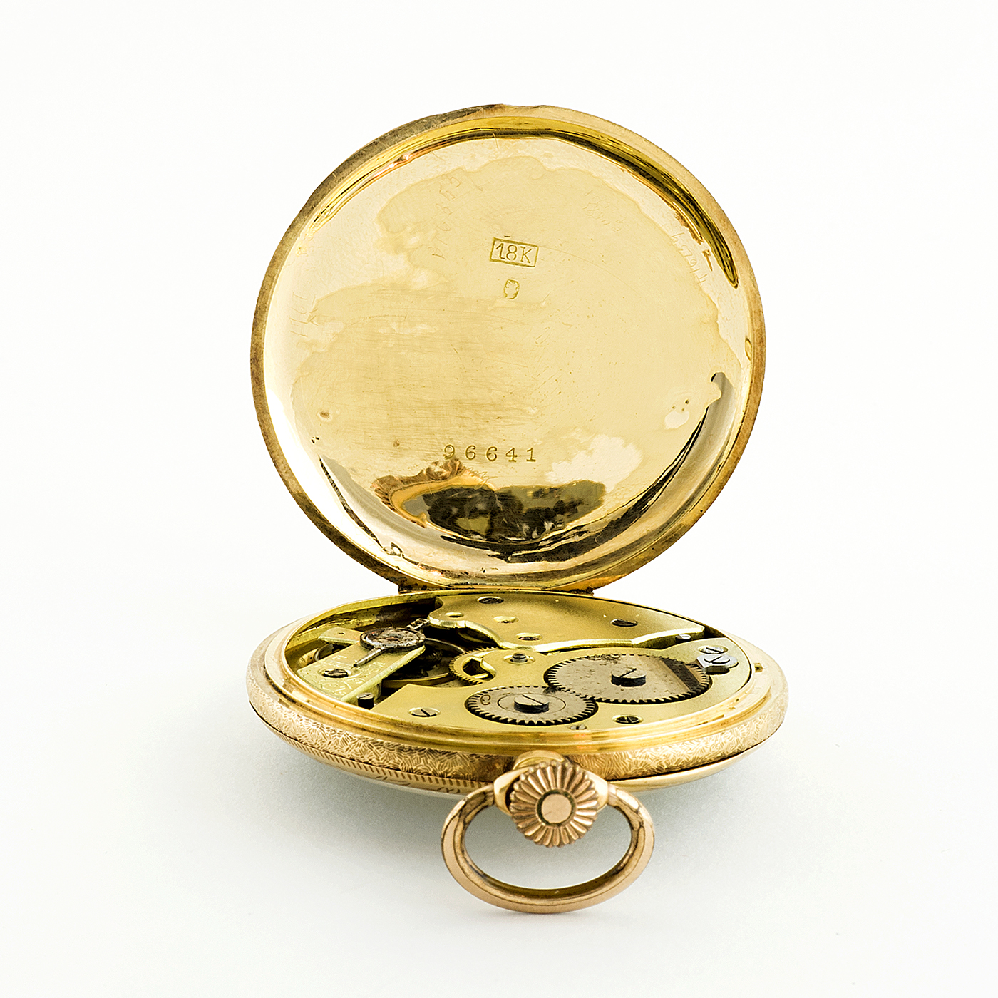 C. Coppél. Suiza. Reloj de bolsillo, lepine y remontoir. Pps. Siglo XX. Oro 18k. C. Coppél. Suiza. Reloj de bolsillo, lepine y remontoir. Pps. Siglo XX. Oro 18k.