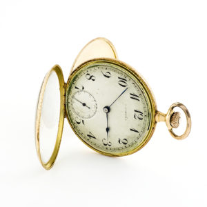 C. Coppél. Suiza. Reloj de bolsillo, lepine y remontoir. Pps. Siglo XX. Oro 18k.