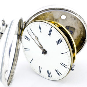 CHARLES WILLIAMS. Reloj de Bolsillo para caballero, Lepine, Verge Fusee (Catalino). Plata 925. Londres, 1828