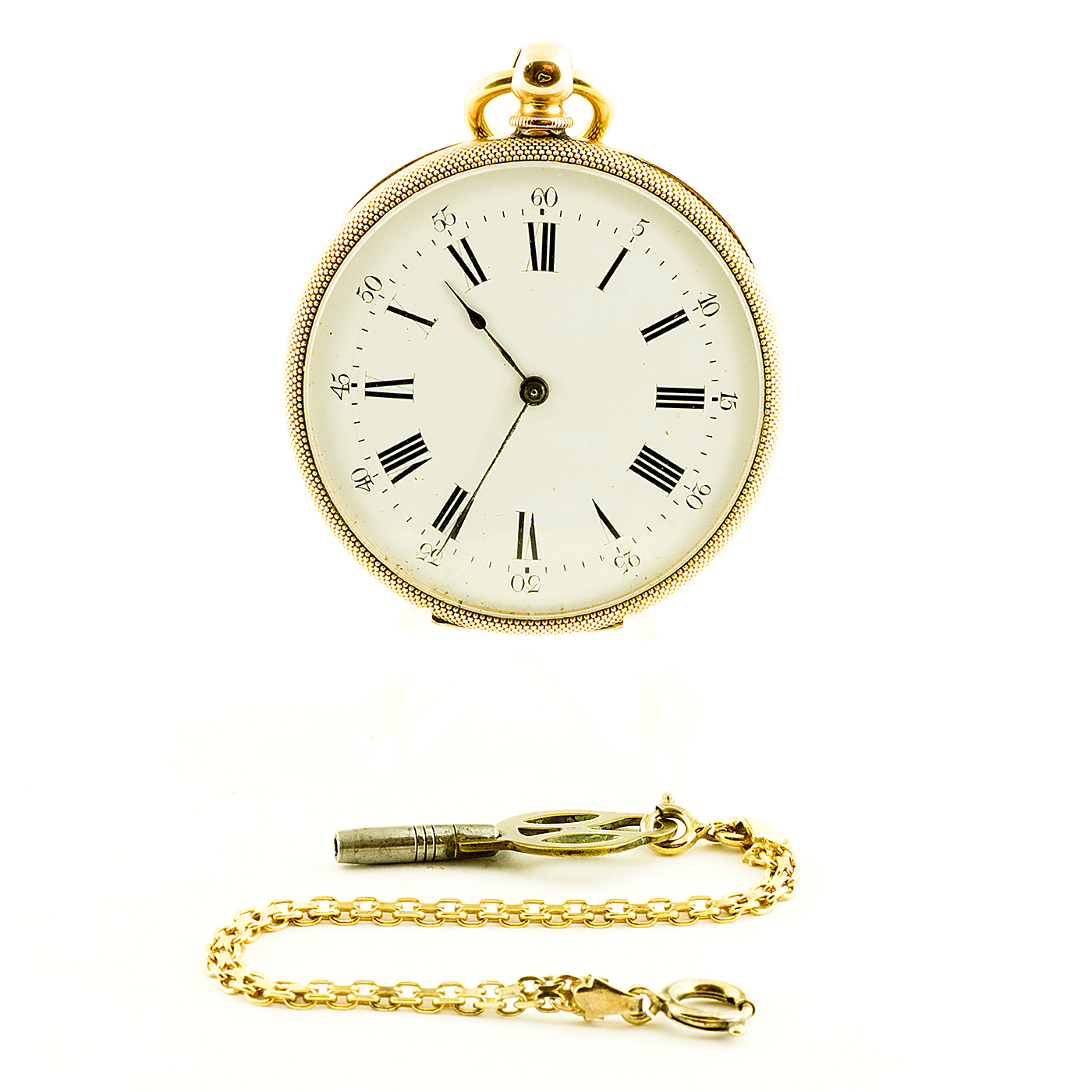 COMPAZIEU a Montpellier. F. JEUNET. Reloj de bolsillo, Lepine. Ca. 1890. Oro 18k.