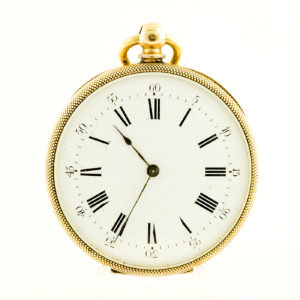 COMPAZIEU a Montpellier. F. JEUNET. Reloj de bolsillo, Lepine. Ca. 1890. Oro 18k.