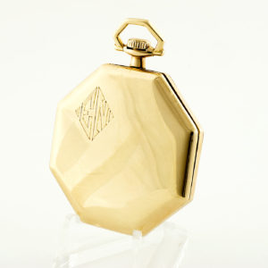Cyma. Reloj de bolsillo de caballero, lepine y remontoir. Suiza, 1920. Oro 14k.