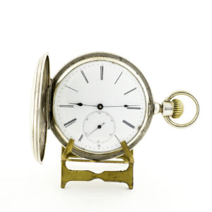DROZ & PERRET. Reloj de Bolsillo, saboneta y remontoir. St. Imier, Suiza, ca. 1880.