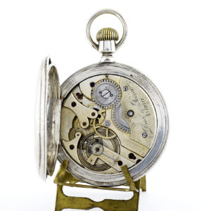 DROZ & PERRET. Reloj de Bolsillo, saboneta y remontoir. St. Imier, Suiza, ca. 1880.