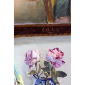 Eduardo Chicharro y Agüera. Óleo sobre Lienzo. "Frente al espejo".