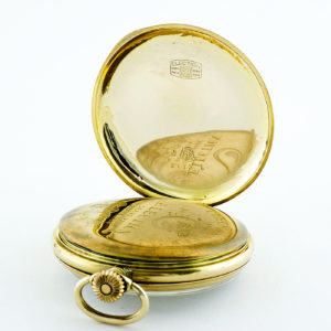ELECTION. Reloj de bolsillo, lepine y remontoir. Suiza, ca. 1900. Oro 14k.