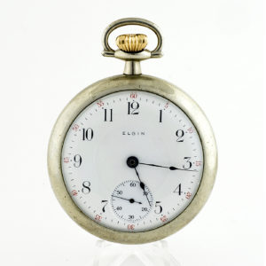 Elgin National Watch Company. Reloj de bolsillo, lepine y remontoir. Ca. 1912