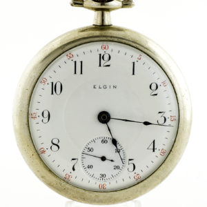 Elgin National Watch Company. Reloj de bolsillo, lepine y remontoir. Ca. 1912