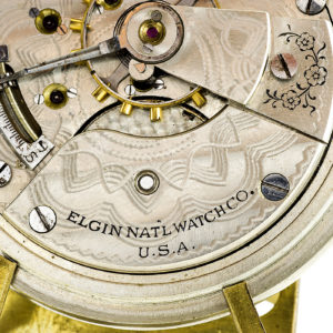 Elgin National Watch Company. Reloj de bolsillo, lepine y remontoir. Ca. 1912