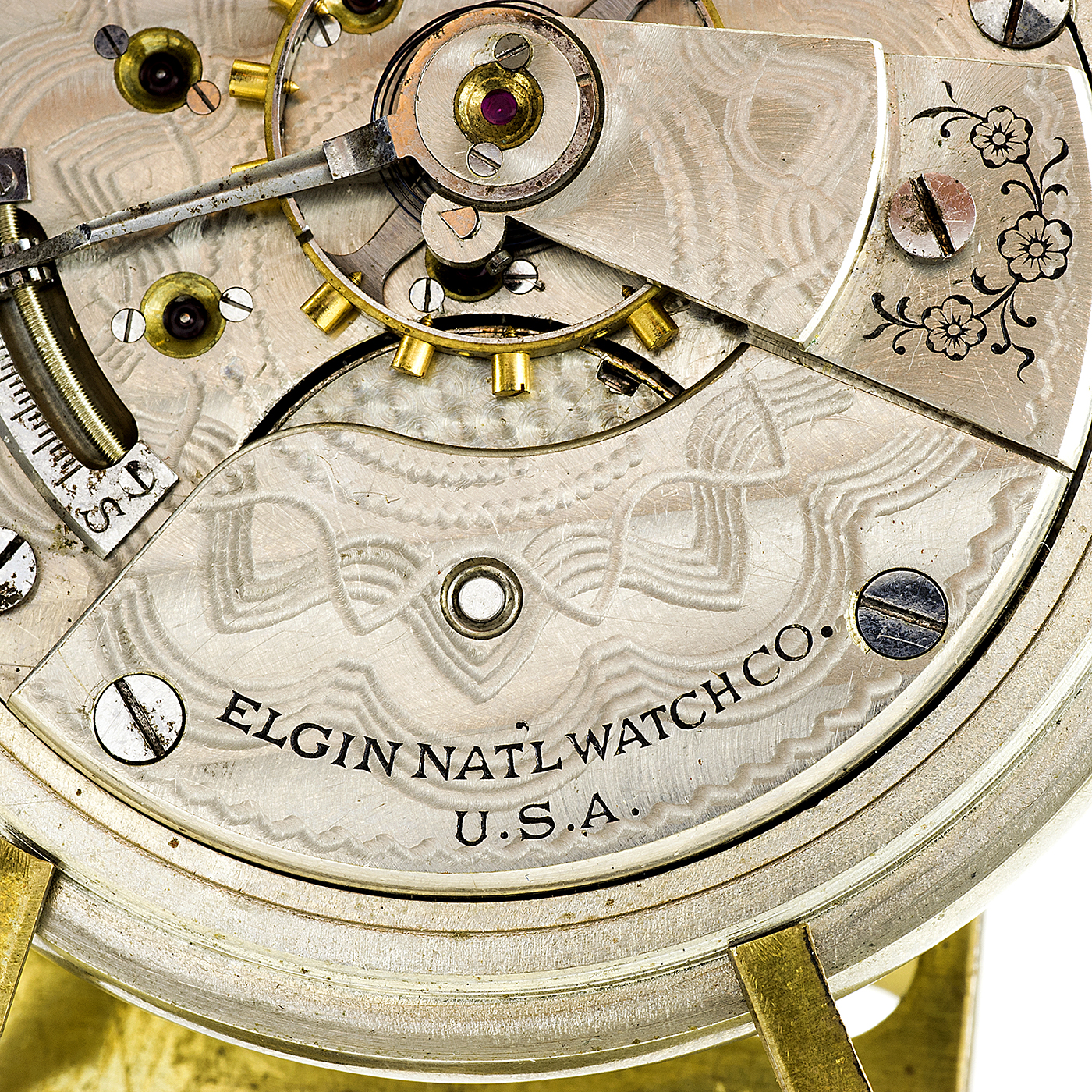 Elgin National Watch Company. Reloj de bolsillo, lepine y remontoir. Ca. 1912 Elgin National Watch Company. Reloj de bolsillo, lepine y remontoir. Ca. 1912