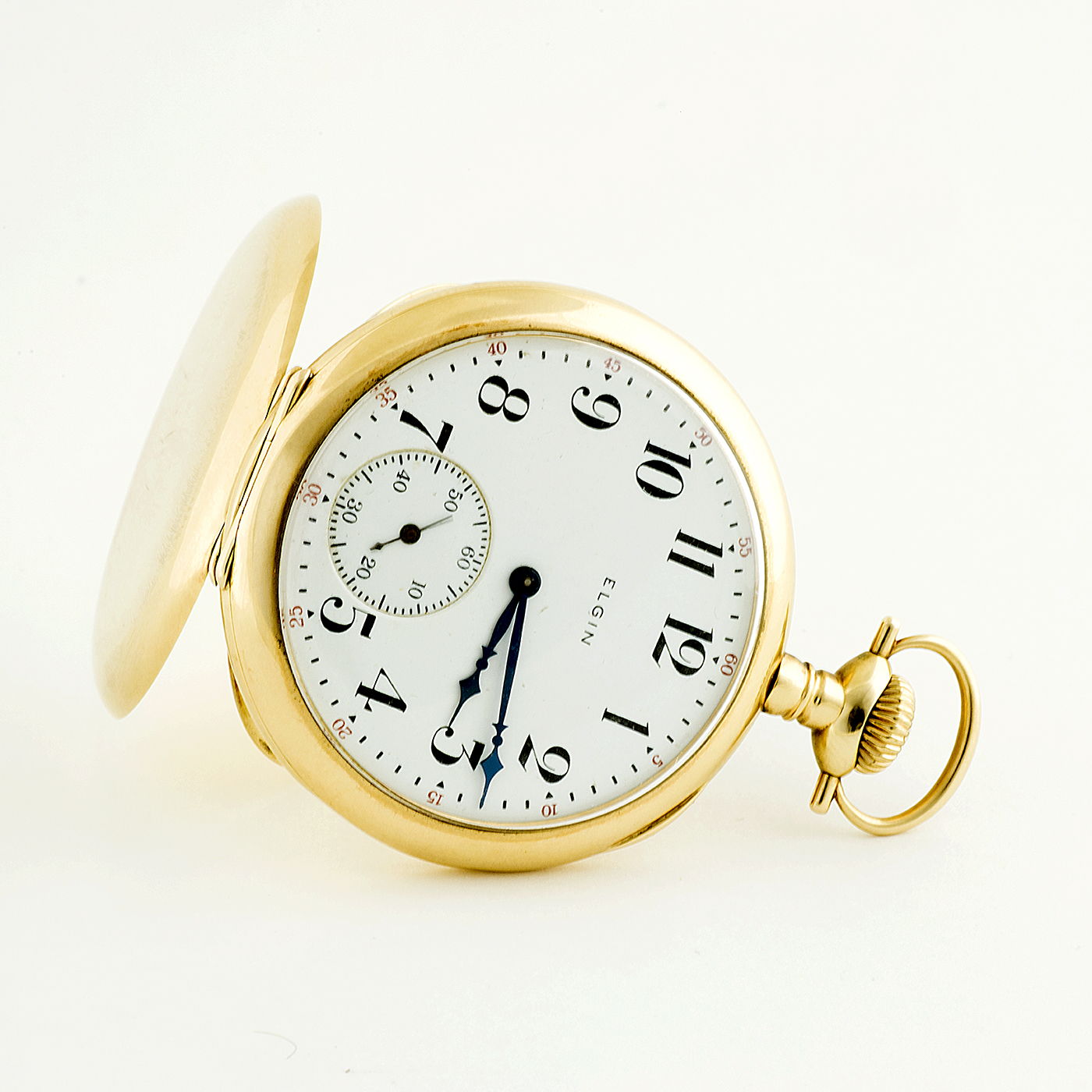 Elgin National Watch Company. Reloj de bolsillo, lepine y remontoir. Ca. 1912. Oro 14k. Elgin National Watch Company. Reloj de bolsillo, lepine y remontoir. Ca. 1912. Oro 14k.